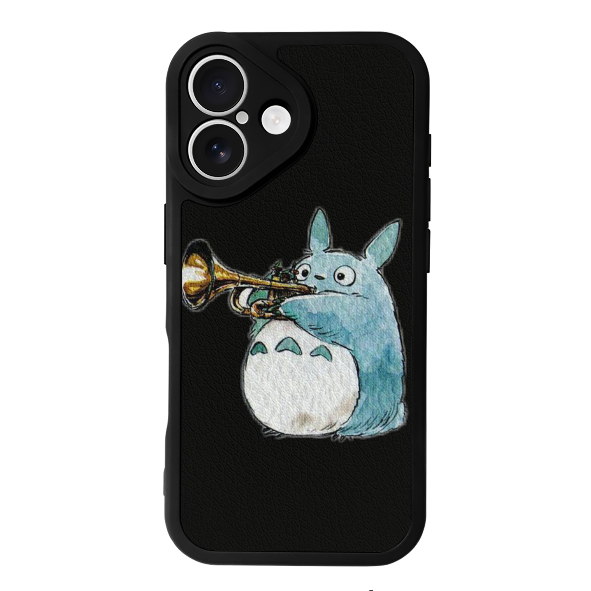 （画像用） となりのトトロ 草壁メイ 草壁サツキ My Neighbor Totoro Satsuki Kusakabe Mei Kusakabe 【iPhone 16シリーズ対応】シリコンスマホケース（レザー調） 材質：シリコン